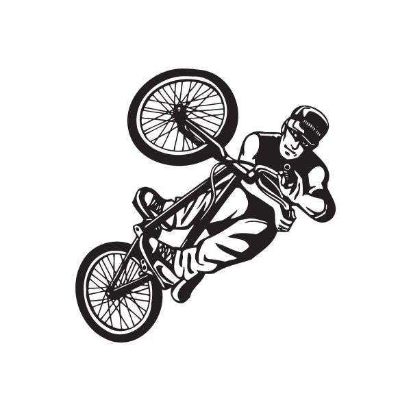 Image of BMX Bike Wall Decal - Vinyl Decal - Car Decal - DC 004