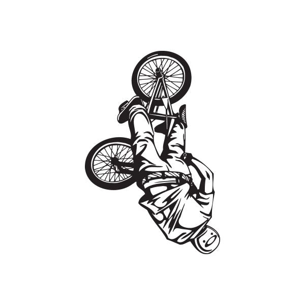 Image of BMX Bike Wall Decal - Vinyl Decal - Car Decal - DC 007