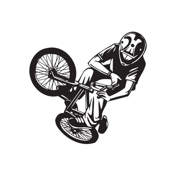 Image of BMX Bike Wall Decal - Vinyl Decal - Car Decal - DC 008