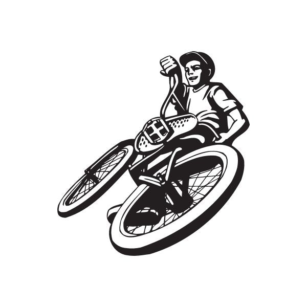 Image of BMX Bike Wall Decal - Vinyl Decal - Car Decal - DC 009