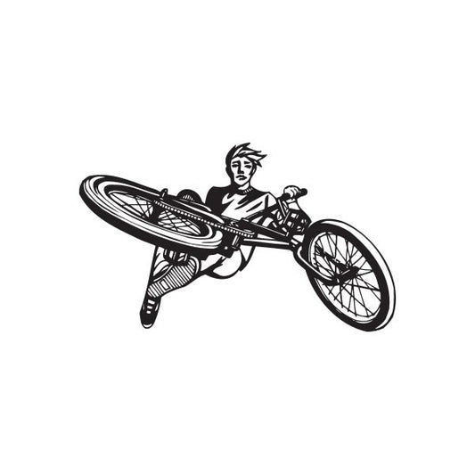 Image of BMX Bike Wall Decal - Vinyl Decal - Car Decal - DC 011