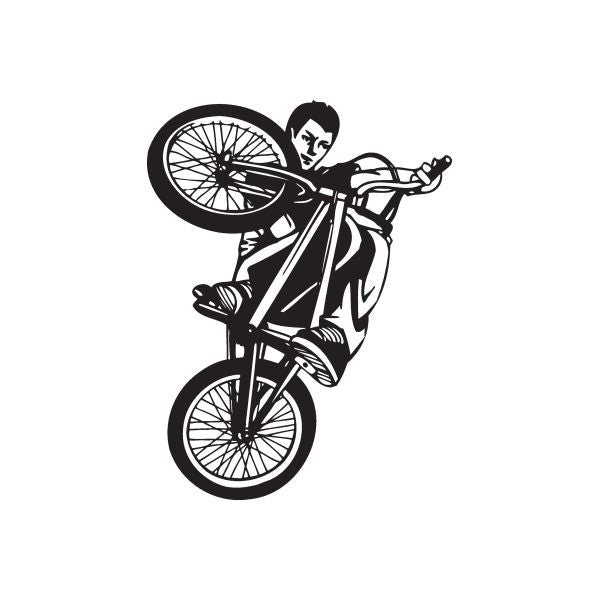 Image of BMX Bike Wall Decal - Vinyl Decal - Car Decal - DC 012