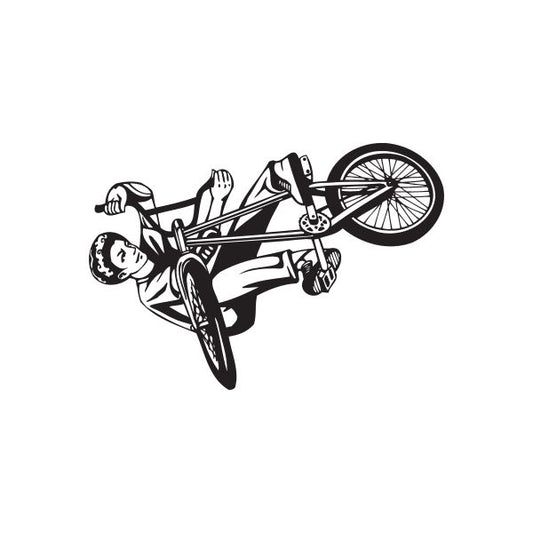 Image of BMX Bike Wall Decal - Vinyl Decal - Car Decal - DC 014