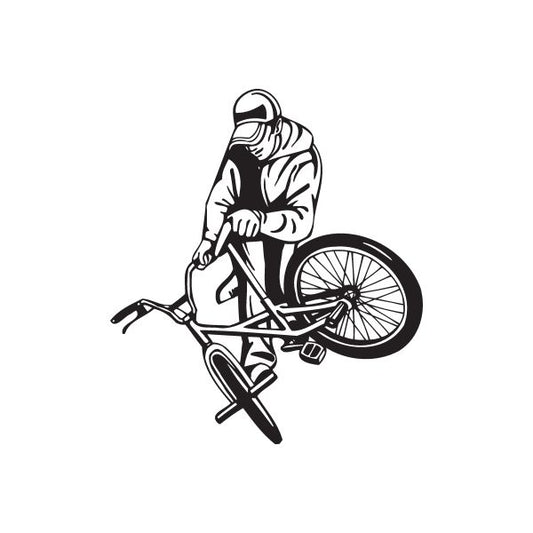 Image of BMX Bike Wall Decal - Vinyl Decal - Car Decal - DC 019