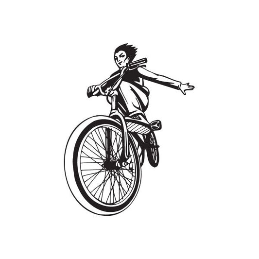 Image of BMX Bike Wall Decal - Vinyl Decal - Car Decal - DC 022