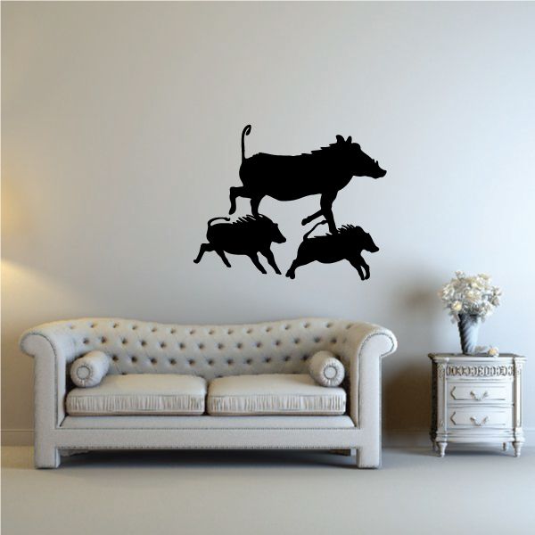 Image of Boar Family Decal