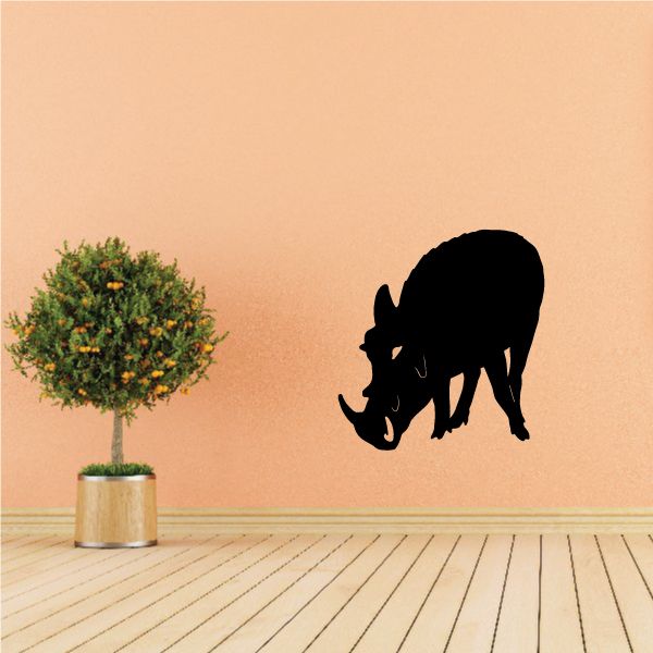 Image of Boar Sniffing Decal