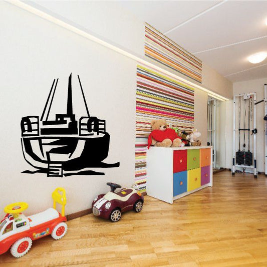 Image of Boat Stern Wall Decal - Vinyl Decal - Car Decal - MC21