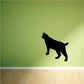 Black bobcat silhouette decal sticker