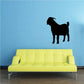Black standing goat silhouette decal
