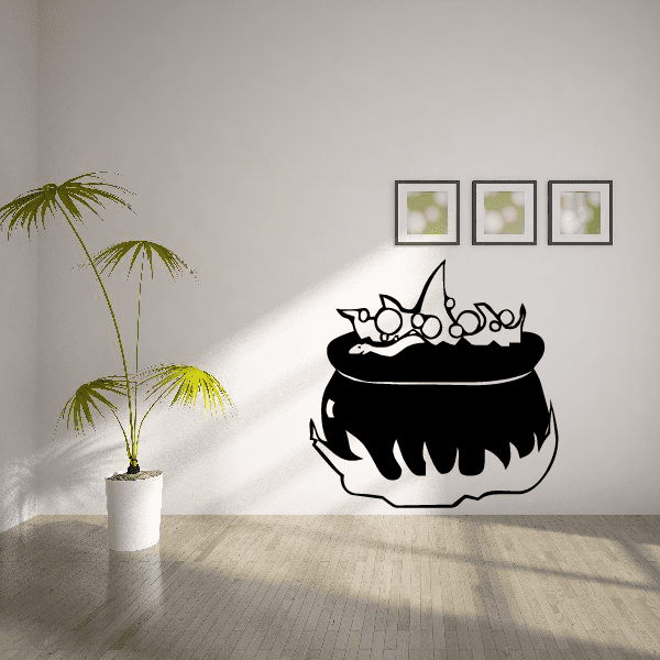 Image of Boiling Cauldron on Fire Decal