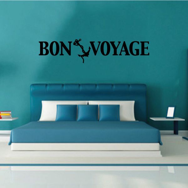 Image of Bon Voyage Bumper Sticker - Vinyl Decal - Car Decal - 158