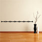 Bone line decal with a horizontal row of small black bones