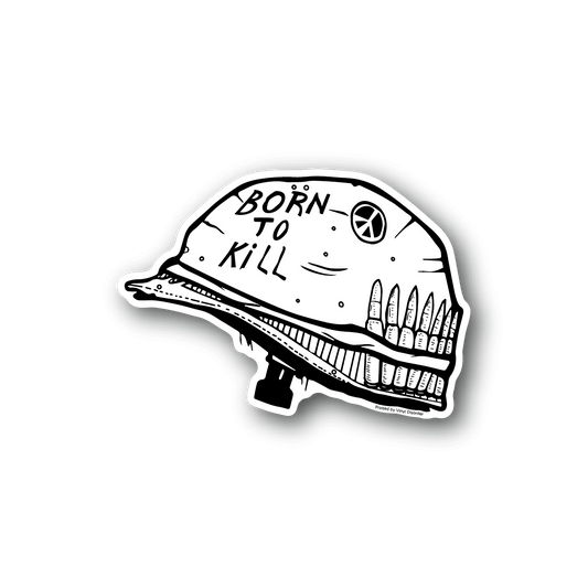 Image of Born To Kill Soldier Helmet Sticker