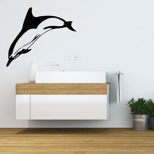 Image of Bottlenose Dolphin Diving In Decal