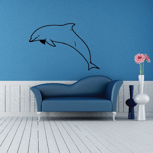 Image of Bottlenose Dolphin Jumping Decal