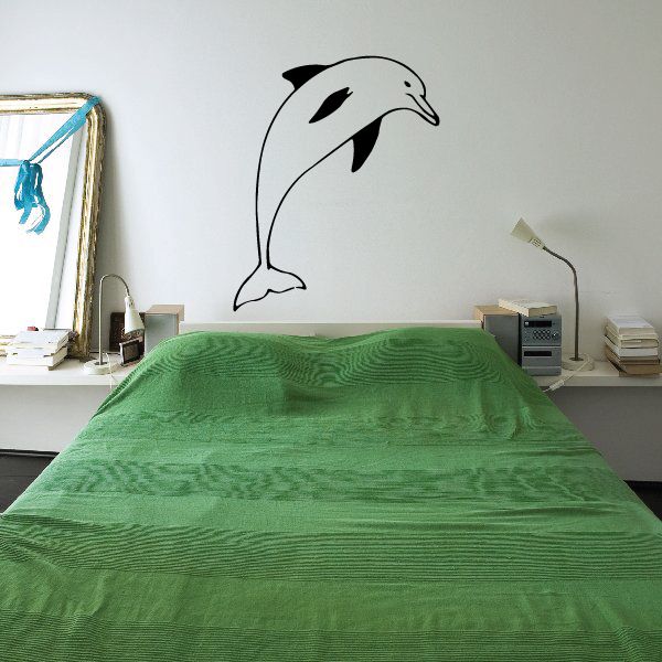 Image of Bottlenose Dolphin Leaning Decal