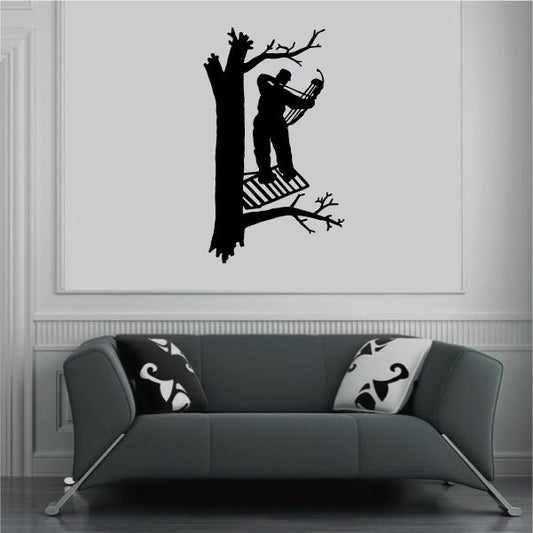 Image of Bow Archer in Tree Decal