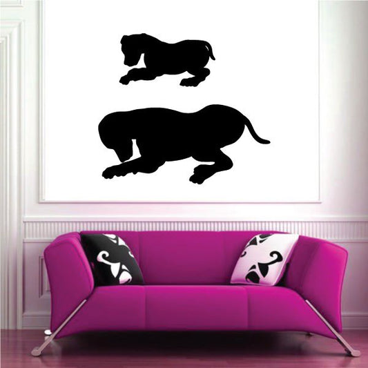 Image of Bowing Dogs Decal