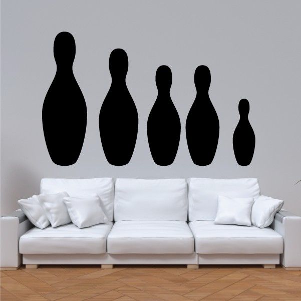 Image of Bowling Pins Family Kit Decal