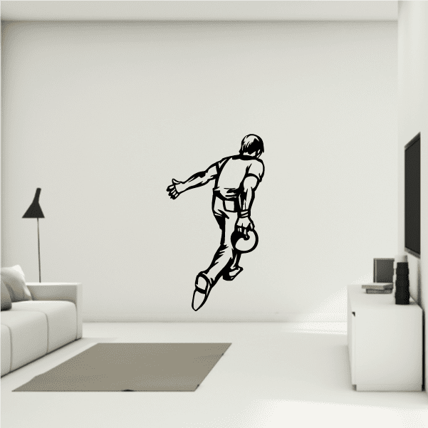 Image of Perspective Behind Person Bowling Decal