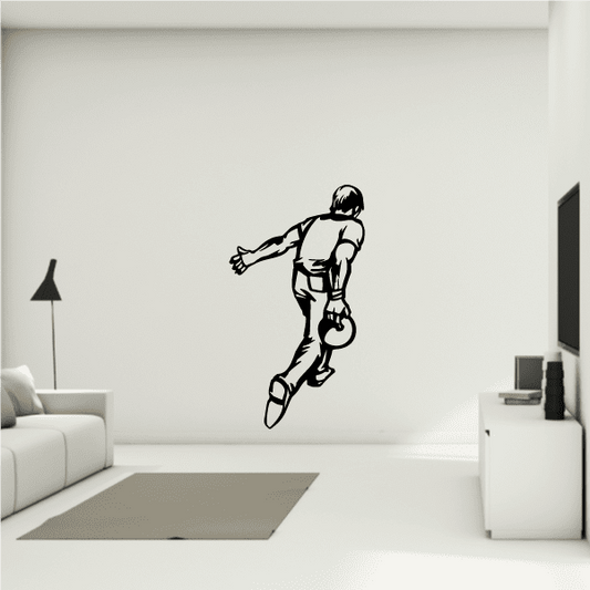 Image of Perspective Behind Person Bowling Decal