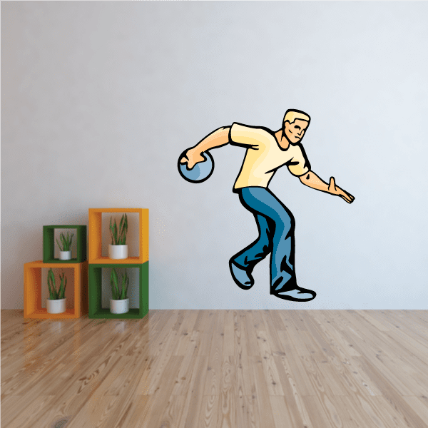 Image of Ready to Release Bowling Ball Pose Sticker