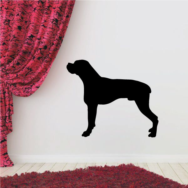 Image of Boxer Dog Looking Up Decal