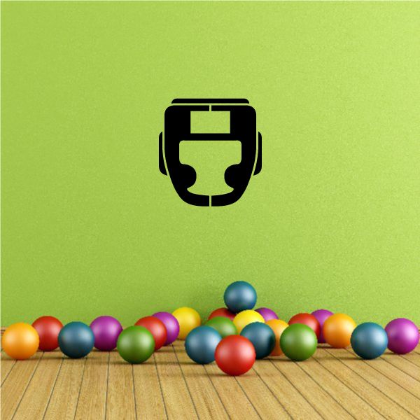 Boxing wall decal vinyl sticker with black boxing glove icon