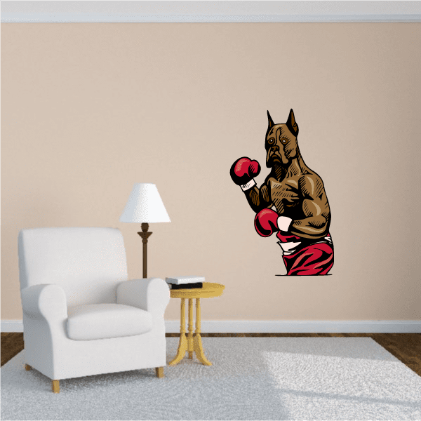 Image of Boxing Wall Decal - Vinyl Sticker - Car Sticker - Die Cut Sticker - CDSCOLOR0008