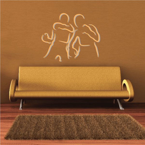 Image of Boxing Wall Decal - Vinyl Sticker - Car Sticker - Die Cut Sticker - CDSCOLOR0026
