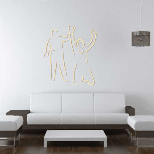 Image of Boxing Wall Decal - Vinyl Sticker - Car Sticker - Die Cut Sticker - CDSCOLOR0029
