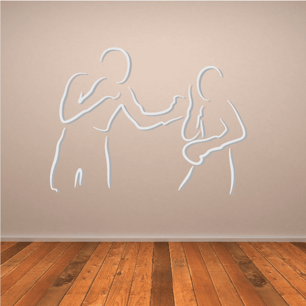 Image of Boxing Wall Decal - Vinyl Sticker - Car Sticker - Die Cut Sticker - CDSCOLOR0033