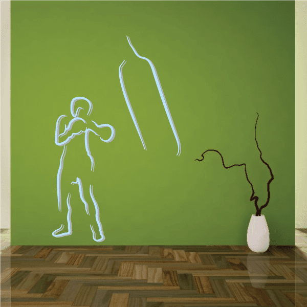 Image of Boxing Wall Decal - Vinyl Sticker - Car Sticker - Die Cut Sticker - CDSCOLOR0038