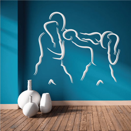 Image of Boxing Wall Decal - Vinyl Sticker - Car Sticker - Die Cut Sticker - CDSCOLOR0039