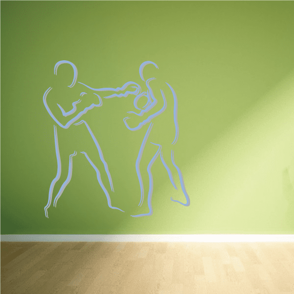 Image of Boxing Wall Decal - Vinyl Sticker - Car Sticker - Die Cut Sticker - CDSCOLOR0040