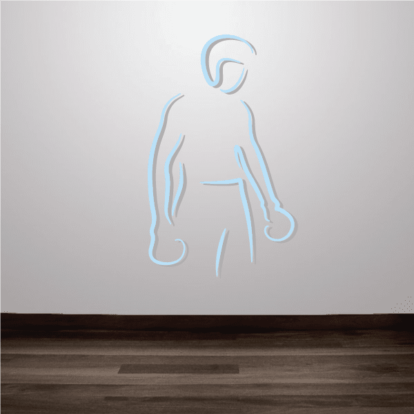 Image of Boxing Wall Decal - Vinyl Sticker - Car Sticker - Die Cut Sticker - CDSCOLOR0045