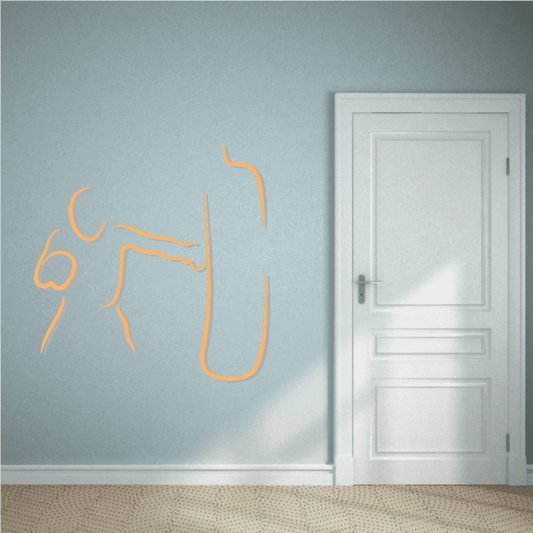 Image of Boxing Wall Decal - Vinyl Sticker - Car Sticker - Die Cut Sticker - CDSCOLOR0053