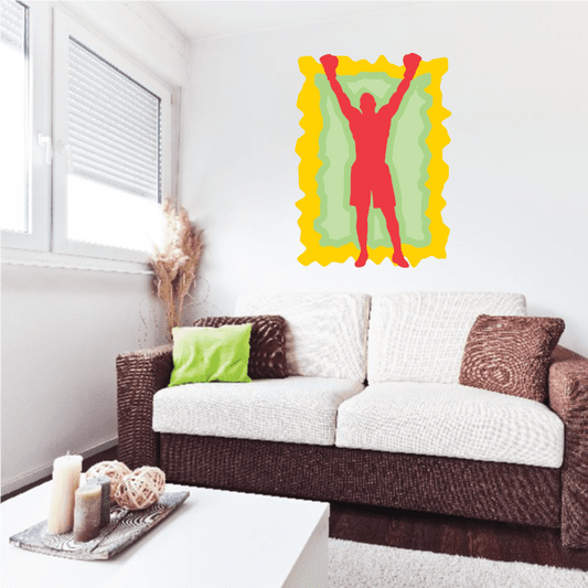 Image of Boxing Wall Decal - Vinyl Sticker - Car Sticker - Die Cut Sticker - CDSCOLOR0057