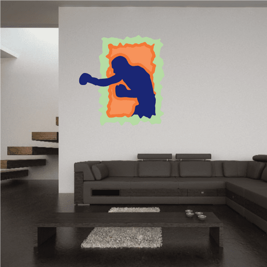 Image of Boxing Wall Decal - Vinyl Sticker - Car Sticker - Die Cut Sticker - CDSCOLOR0059