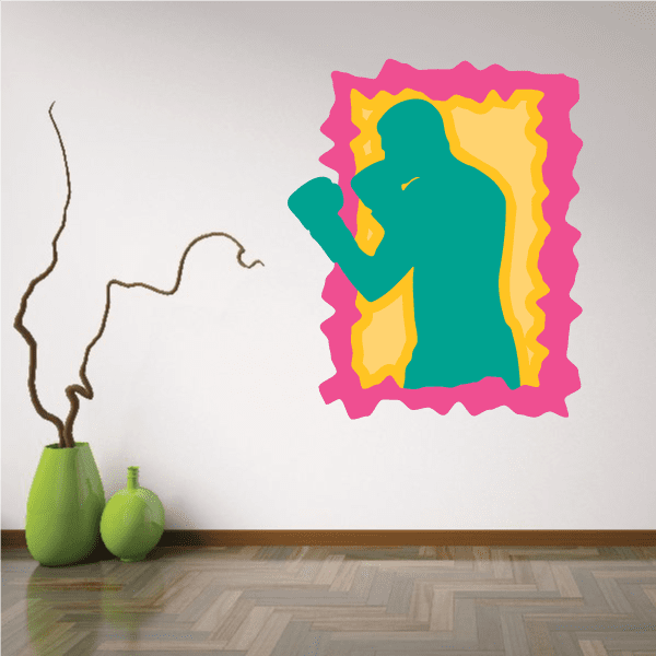 Image of Boxing Wall Decal - Vinyl Sticker - Car Sticker - Die Cut Sticker - CDSCOLOR0061