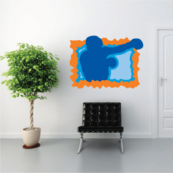 Image of Boxing Wall Decal - Vinyl Sticker - Car Sticker - Die Cut Sticker - CDSCOLOR0062