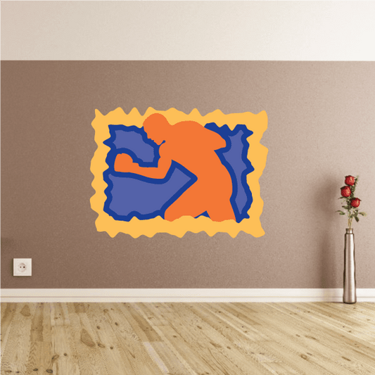 Image of Boxing Wall Decal - Vinyl Sticker - Car Sticker - Die Cut Sticker - CDSCOLOR0069