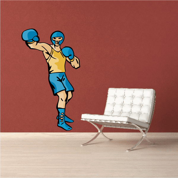 Image of Boxing Wall Decal - Vinyl Sticker - Car Sticker - Die Cut Sticker - CDSCOLOR0074