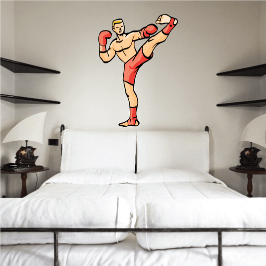 Image of Boxing Wall Decal - Vinyl Sticker - Car Sticker - Die Cut Sticker - CDSCOLOR0077