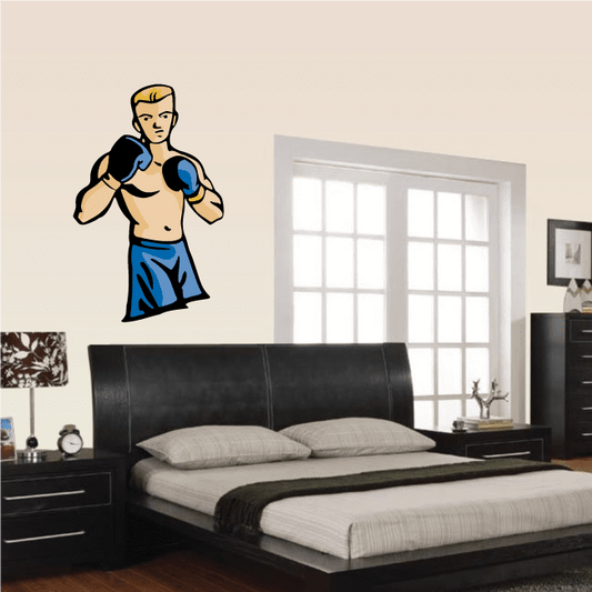 Image of Boxing Wall Decal - Vinyl Sticker - Car Sticker - Die Cut Sticker - CDSCOLOR0081