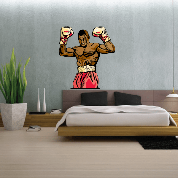 Image of Boxing Wall Decal - Vinyl Sticker - Car Sticker - Die Cut Sticker - CDSCOLOR0082