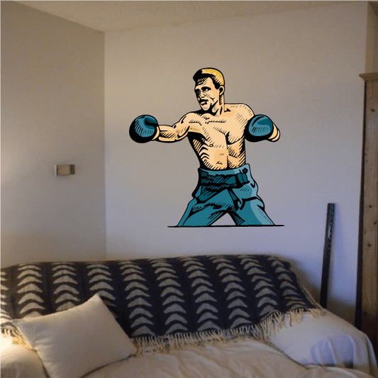 Image of Boxing Wall Decal - Vinyl Sticker - Car Sticker - Die Cut Sticker - CDSCOLOR0083