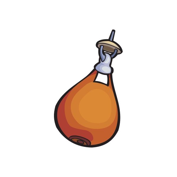 Boxing glove wall decal sticker, orange and red glove with blue face