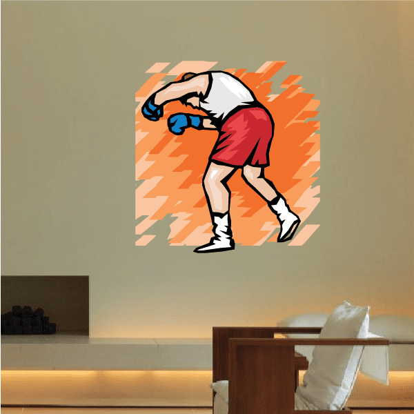Image of Boxing Wall Decal - Vinyl Sticker - Car Sticker - Die Cut Sticker - SMcolor005